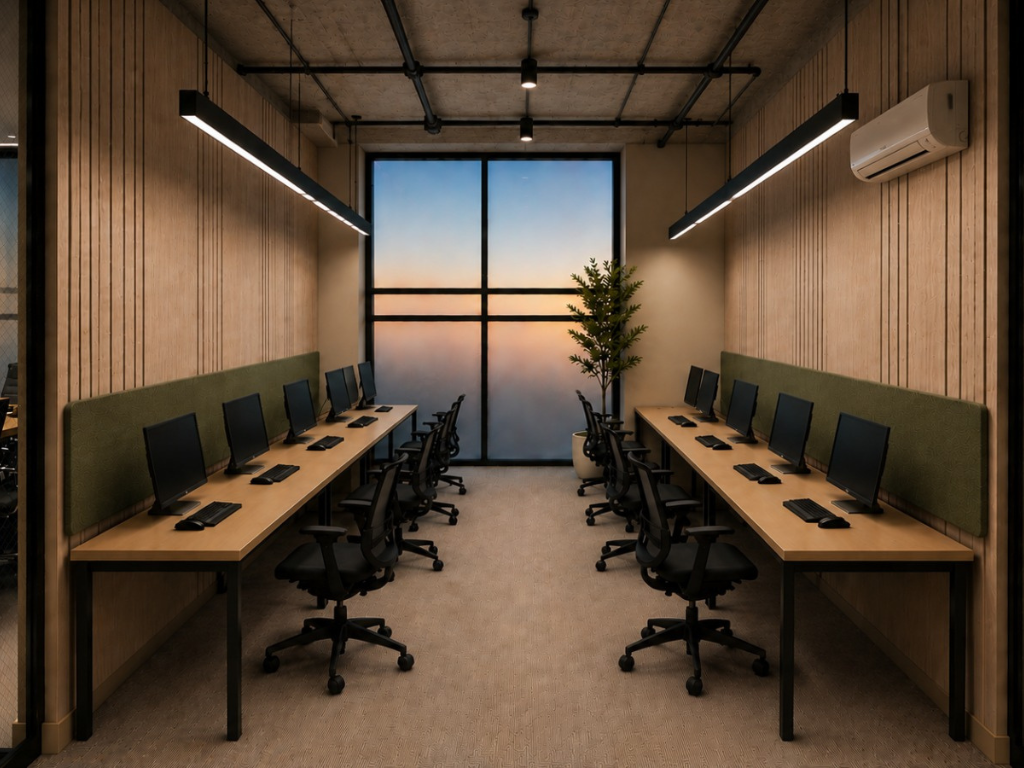 Modern conference meeting room